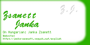zsanett janka business card